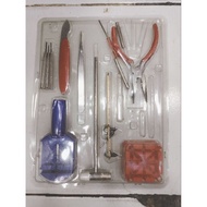 Complete package of watch service tools