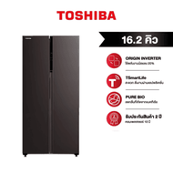 TOSHIBA ตู้เย็นSBS 16.2 คิว GR-RS600WI-PMT(37) สีเทา