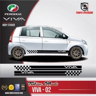 👍👍 PERODUA VIVA CAR BODY STICKER SET VIVA - 02