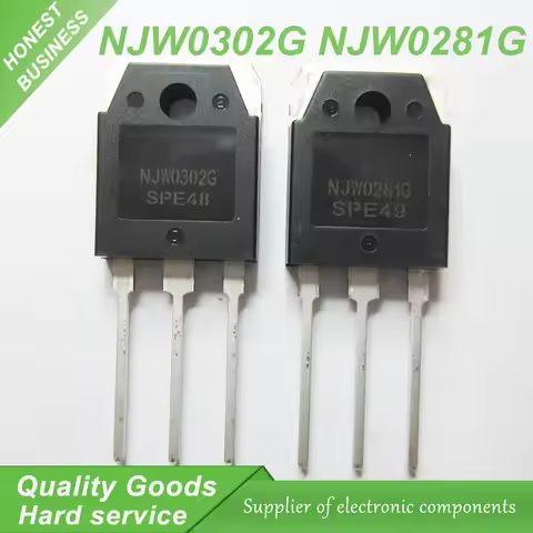 10pcs=5pair ( 5pcs NJW0281G + 5pcs NJW0302G ) NJW0281 NJW0302 high transistor 100% new original