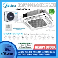 [INSTALLATION] MIDEA MCCD-CRDN8 (STANDARD INVERTER) R32 CASSETTE TYPE AIRCOND (2.0HP, 2.5HP, 3.0HP, 