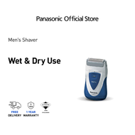Panasonic ES4815 SHAVER BATTERY OPERATED WET/DRY ES4815S451 Ergonomic 60-Degree Inner Blades Pencuku