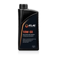ATLAS SYNTHETICS Ester-based 100% Synthetic 4T Motorcycle Racing Engine Oil 10W50