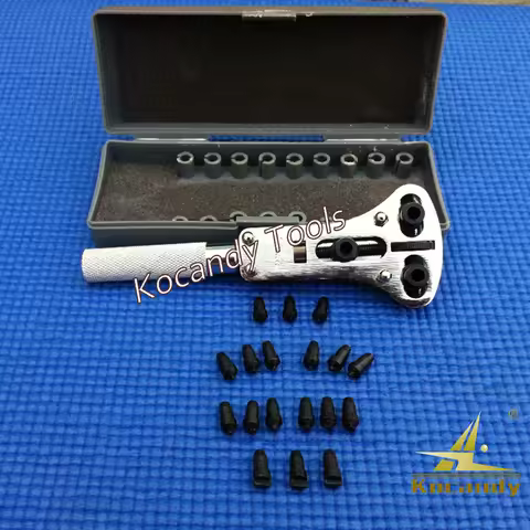 Jaxa Style Stainless Steel Watch Back Case Opener Battery Change Screw Tool Kits Watch Repair Tool K