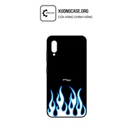 Samsung A02, A02s, A03, A03s, A03 Core case with blue fire print - Code A3.