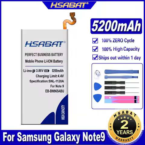 HSABAT EB-BN965ABU EB-BN965ABE 5200mAh Battery for Samsung Galaxy Note9 / Galaxy Note 9 / N960U SM-N