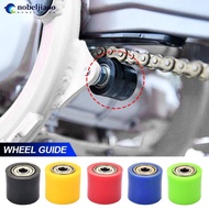 NOBELJIAOO Motorcycle Chain Pulley Roller Tensioner Wheel Guide 8mm for XR CR CRF 125 250 450 Pit Pr