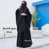 setelan syari cadar niqab terbaru wardah set french khimar terbaru ori