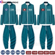 Adult&Child Season 2 Squid Game Coat and Pants Sets 456 222 230 001 120 Men Women Sweatshirt Jackets
