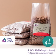 LECA Clay Pebbles (4L) (8-16mm) ( LECA Balls / Clay balls / Hydrokorrels) (Suitable for Hydroponic, 