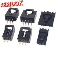 AERIDOK 5Sets Pin Header Housing, Single Row Right Angle Dupont Connector Kit,  Good Conductivity St