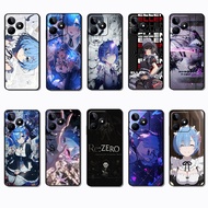 for Realme C85 C75X C75 C71 re zero Black Edge Full Coverage TPU Phone Case | Defense Against Daily 