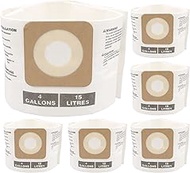 6 Pack Vac Bags fit for Craftsman 4 Gallon Fine Dust shop vec and DeWALT DXV04T 4 Gallon,Part# CMXZV