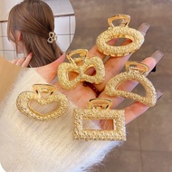 MALL Korean Hair Clip Accessories Women's Fashion Beautiful Cute Premium Gold Metal Hair Clips JPT06