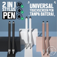 (STYLUS) Universal 2 in 1 Stylus Pen for iPad Android Apple Phone tablet Tab All Device Touch Pen Un