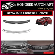 PERODUA BEZZA 2016-2019 FRONT GRILL COVER CARBON FIBER / FRONT GRILL GARNISH CARBON, GLOSSY BLACK, C
