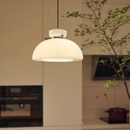 Medieval Bauhaus Style Pendent Light Study Restaurant Lamp Cream Atmosphere Glass Lamps French Retro Restaurant Chandelier