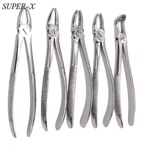 1pc Dental Tooth Extracting Forceps Dental Orthodontic Residual Root Forceps Dentist Surgical Extrac