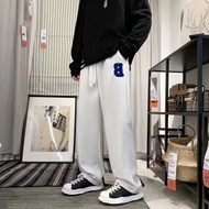 slocks pants loose straight cut pants Korean sweatpant wide leg baggy sweat pants for men Unisex