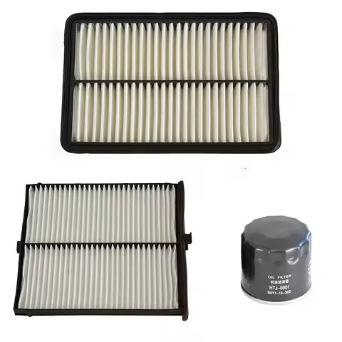 Car Air Cabin Filter Oil Filter Set For Mazda CX5 2.0 2.5 (KE, GH) 2012-2017 (KF) 2017- 3 6 PE07133A