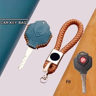 Leather Motorcycle Key Case for Lifan V16 XY400 500 Modification Stick Electric Door Key Buckle Key 
