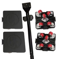 5pc Multifunctional Universal Wheel Splicable Mobile Moving Tool Moving Essential Tool5Extended Doub