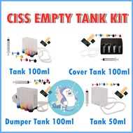 ۞ ☩ ◪ DIY CISS kit with cover ecotank system 4colors for"canon/HP printer