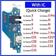 For OPPO Realme 7 7i 6 6i 5 5i 2 3 Pro C11 C20 C25 C15 C21 C21Y USB Charging Flex Charging board