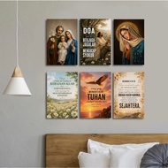 Christian Living Water Wooden Wall Decoration Jesus Poster Bible Verse Authentic Decoration