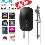 [New Matt Black Colour] ALPHA Inverter DC pump WATER HEATER SMART 18I Metal Black Silver White Matt Black