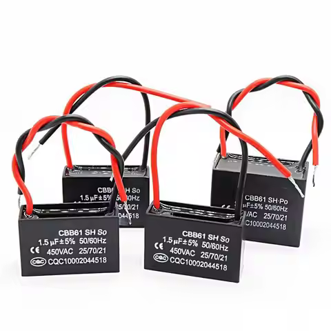 CBB61 450V Fan Starting Capacitor 1UF/1.2UF/1.5UF/2UF/2.5UF/3UF/4UF/5UF/6UF/8UF/10UF Fan Ceiling Exh