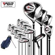 PGM Men's Golf Club Set, Left and Right Hand Complete Set, Beginner Golf Supplies