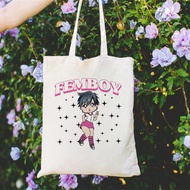 Femboy Canvas Tote Bag - Durable, Sustainable, Ideal for Daily Use, Events & Shopping
