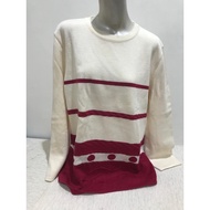 ORIGINAL PRELOVED RODIER SWEATER MADE IN CREAM ACRYLIC WOOL