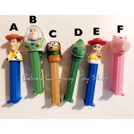 Vintage pez Toy Story 貝思 糖果盒 絕版玩具 皮克斯 玩具總動員 迪士尼 彈簧狗 抱抱龍 胡迪