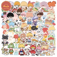MUYA 50pcs POP MART Stickers Pack Waterproof DIMOO Vinyl Stickers for Laptop Phone Case