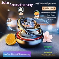 [Creative Car Artifact] Honda Solar Interstellar Rotating Aromatherapy Perfume: Car Air Freshener and Ornament 2-in-1 for Civic Jazz Fit Spirior Accord Vezel Brio Shuttle Cr-V City