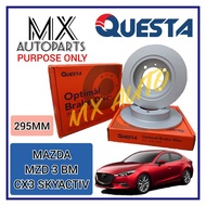 QUESTA FRONT BRAKE DISC ROTOR MAZDA 3 BM CX3 SKYACTIV ( 295MM 2PCS )