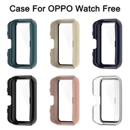Screen Protector Case For OPPO Watch Free Hard Edge Frame Glass Smartwatch Protective Film For OPPO Watch Free Accessories LED Strip Lighting