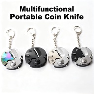 Mini Pocket Multi-Tool EDC Gadget With Keychain-Stainless Steel Folding Portable Outdoor Survival Ca