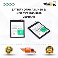 BATTERY-OPPO A31/NEO 5/NEO 5S/R1206/R850 (BLP593)/BATERI OPPO A31/NEO 5/NEO 5S/R1206/R850 (BLP593)