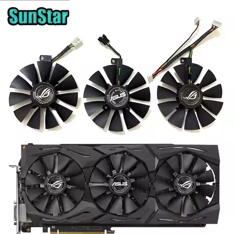 New 87MM FDC10U12S9-C FDC10H12S9-C GTX1080 GPU Cooling Fan For ASUS ROG Strix GTX 1060 1070 1080 108