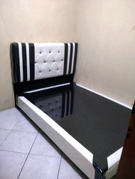 Dipan ranjang kayu ukuran 180x200 160x200 modern