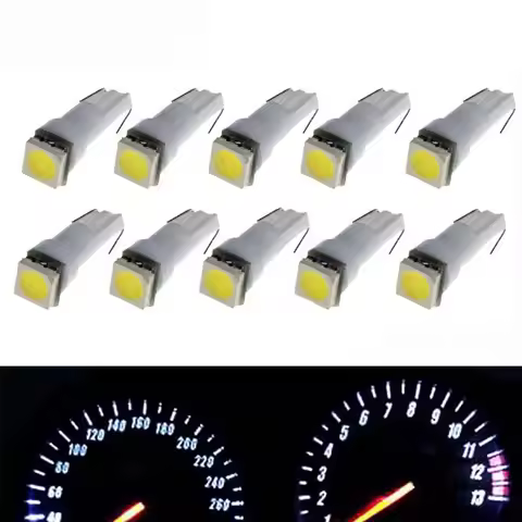Auto LED W2 X 4.6d T5 17 37 73 74 5050 1 SMD DC 12V Car instrument Cluster lights dashboard warning 
