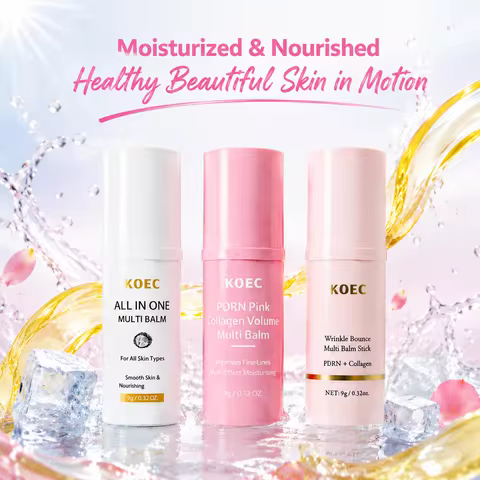 KOEC All-in-One Multi Purpose Skin Balm Stick 9g Hydrating Nourish Rough Skin Portable Targeted Trea