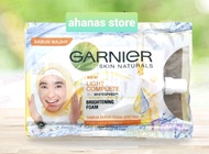 1 sachet Garnier Skin Natural Brightening Foam New Light Complete White Speed Sachet Sabun Wajah Lig