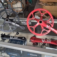 Crank XLR8 Full Alloy 53T Chainring HT2 Include BB - crankset bicycle seli minion fixie
