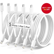 5PCS 1M/3.2FT USB C to L Cable,Type C to L Fast Charging Cord for iPhone 14 13 12 11 Pro Max XR XS X