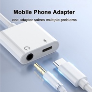 Mobile Phone Adapter 2-In-1 Type-C Adapter With Type-C Jack  Mobile Phones Tablets