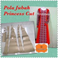 Pola Dress Dewasa Princess Cut/Pola Jubah Princes Cut/READYSTOK/ Saiz Pilihan ada 9 [XS-5XL]/KERTAS 